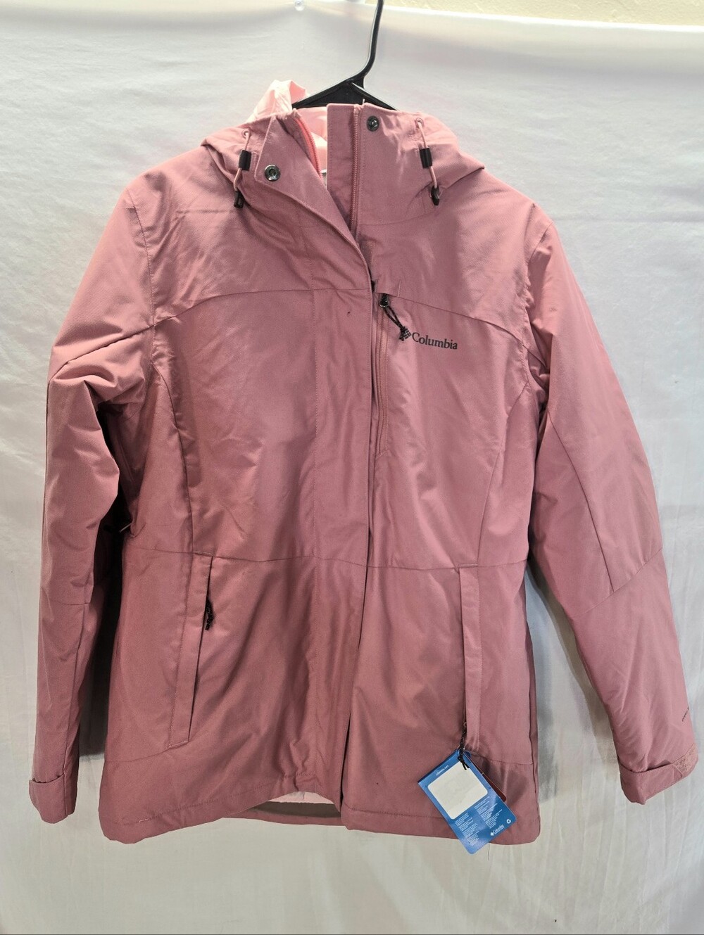 Columbia Women's Medium Pink Bugaboo III Fleece Interchange Jacket Omni Tech New